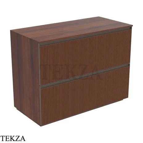 Flaminia Cubika тумба под раковину напольная 105×50×78,5 см, 2 ящика, орех Noce Greca
