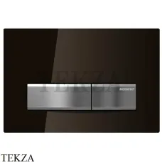 Geberit Sigma50 Клавиша смыва, стекло 115.788.SQ.5, цвет умбра/сталь