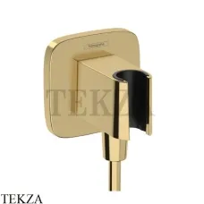 Hansgrohe FixFit Q Шланговое подсоединение с держателем 26887990, золото глянец