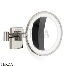 Decor Walther Round BS 40 LED 5x Косметическое зеркало, 5x увеличение, от сети 0124030, Nickel глянец