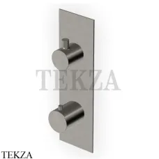 Zucchetti Pan Термостат для душа, 1 выход, внешняя часть ZT28659.C51, brushed metal black