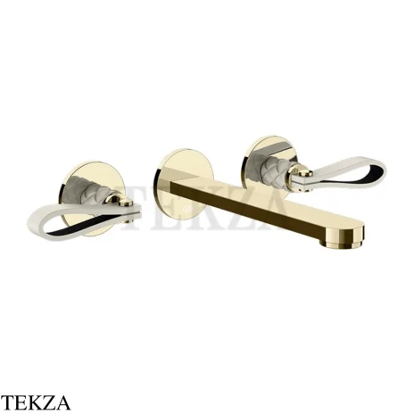 Gessi Pelle Laccetto Смеситель для раковины, внешняя часть, 78490-434, Crème/Brass PVD