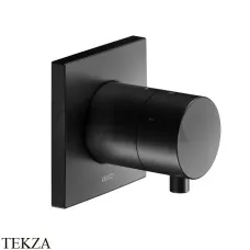 Keuco IXMO Comfort Вентиль запорный, 3 потока, квадрат, внешняя часть 59549371002, черный матовый