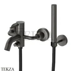 Newform XT Смеситель для ванны с изливом, с гарнитуром, 4240C.M0.077, Carbon satin