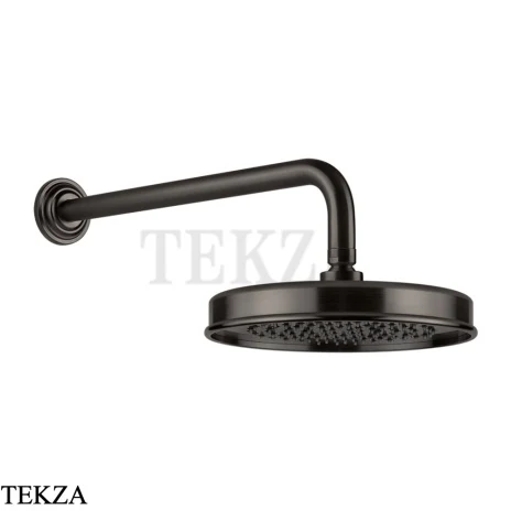 Gessi VENTI20 Верхний душ 200 с настенным креплением 65148-707, Black Metal Brushed PVD
