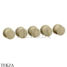 Gessi Habito Bath-shower Термостат на 4 потока, внешняя часть 63438-727, Brushed Brass