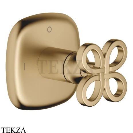 Dornbracht COYA Переключатель на 2 потока, внешняя часть 36200424-39, Dark Brass сатинированный (PVD)