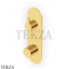 Zucchetti Gill Термостат для душа на планке, 1 поток, внешняя часть ZGL663.C41, brushed gold