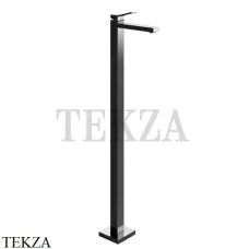 Gessi RETTANGOLO K Смеситель для раковины напольный, внешняя часть 53095-707, Black Metal Brushed Gessi RETTANGOLO K Смеситель для раковины напольный, внешняя часть 53095-707, Black Metal Brushed