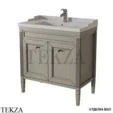 Caprigo ALBION Тумба напольная массив с дверцами, с раковиной, 80 см 10312-B021, Grigio pietra