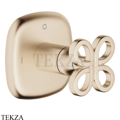 Dornbracht COYA Переключатель на 2 потока, внешняя часть 36200424-46, Brushed Champagne (золото 22кт)