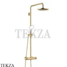 Dornbracht Meta Душевая стойка с термостатическим смесителем (без ручного душа) 34459979-28, латунь сатин Brushed
