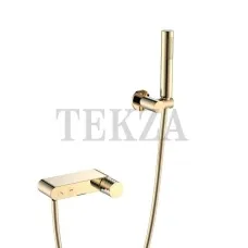 Boheme Stick Смеситель для ванны с изливом и гарнитуром Stick 123-GG Gold DIAMOND Gold