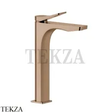 Gessi RILIEVO Смеситель для раковины высокий, без донного клапана 59010-030, Copper глянец