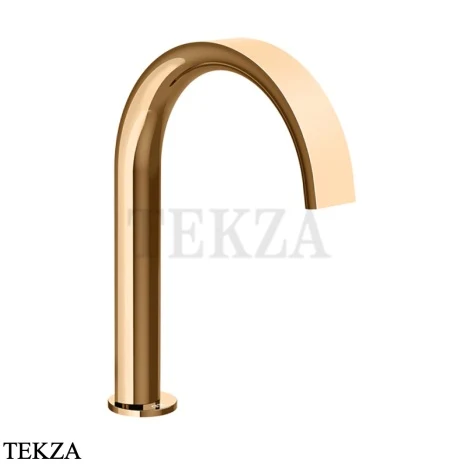 Gessi Pelle Tresse Излив для раковины на борт 78021-735, Warm Bronze PVD