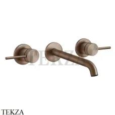 Gessi 316 CESELLO Смеситель для раковины излив длинный, внешняя часть 54494-708, Copper Brushed