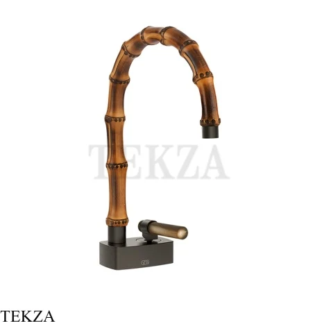 Gessi Jacqueline Смеситель для раковины, без донного клапана 77201-707, black хром Brush