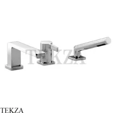 Dornbracht LULU Смеситель на борт ванны с изливом, с гарнитуром 27412710-00, хром глянец