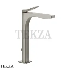 Gessi RILIEVO Смеситель для раковины высокий, с донным клапаном 59003-149, Finox Brushed Nickel