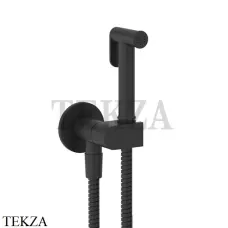 Gessi Гигиенический душ с запорным клапаном, выводом воды и держателем 45126-299, Black XL