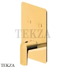 Newform Delta Zero Термостат для душа 2 потока select, внешняя часть 70429E.61.020, PVD Glossy Gold