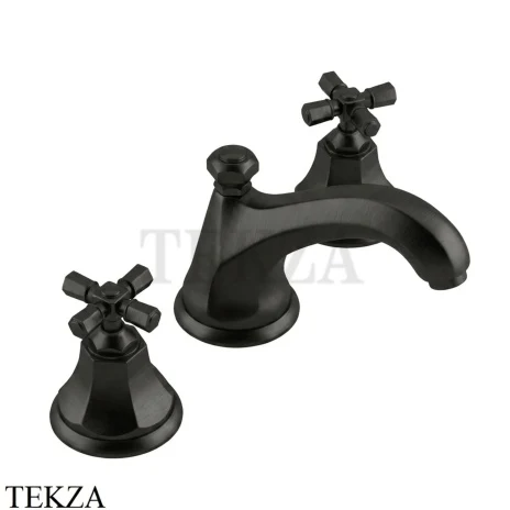 Nicolazzi TEIDE FOUR Смеситель для раковины, с донным клапаном 1908NKN45, Brushed Black Nickel
