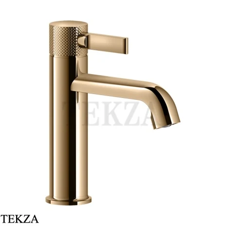 Gessi INCISO Смеситель для раковины низкий, с донным клапаном 58001-735, Warm Bronze