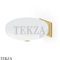 Zucchetti Bellagio Мыльница настенная, керамика белая ZAC510.C41, brushed gold