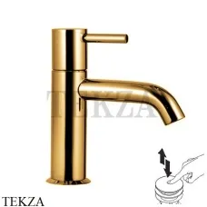 Fantini Nostromo Смеситель для раковины средний, с донным клапаном 50Q7E803F, Pure Brass PVD