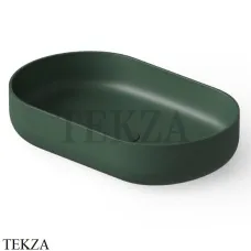 Dea Design Washbasins Раковина настольная овальная Solid Surface DD9091 550 11, Dark Green №11