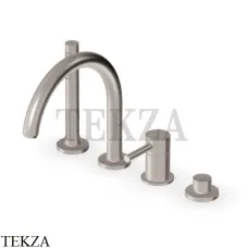 Zucchetti Pan Смеситель для ванны с гарнитуром ZP6502.C3, brushed nickel