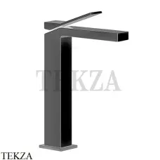 Gessi RETTANGOLO K Смеситель для раковины, без донного клапана 53006-707, Black Metal Brushed