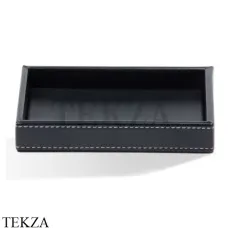 Decor Walther BROWNIE TAB S Бокс для ванных принадлежностей 0931060, черный матовый, эко-кожа