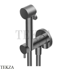 Ritmonio Complementi Гигиенический душ латунь, шланг, вывод 72J026 CRB, Black Chrome