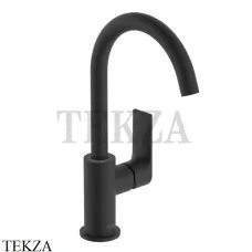 Hansgrohe Rebris E Смеситель для раковины 210, донный клапан 72576670, черный матовый