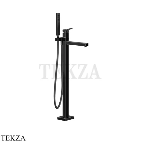 Gessi RETTANGOLO K Смеситель для ванны напольный, внешняя часть 53129-706, Black Metal PVD