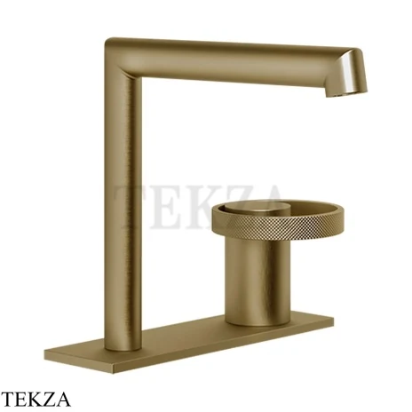 Gessi ANELLO Смеситель для раковины на планке, без донного клапана 63315-791, Deep Bronze Br. PVD