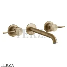Gessi 316 INTRECCIO Смеситель для раковины, длинный, внешняя часть 54194-726, Warm Bronze Br.