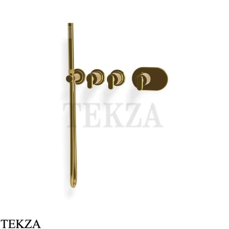 FIMA Carlo Frattini Park Line Термостат для ванны и душа, 2 потока, внешняя часть F1368X2OR, gold