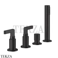 Gessi INCISO Смеситель для ванны, наполнение через слив-перелив 58043-187, Aged Bronze