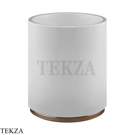 Gessi ANELLO Корзина для мусора, композит белый 45590-030, Copper PVD