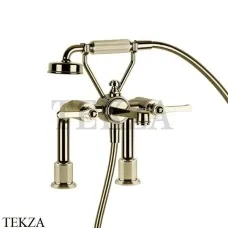 Gessi VENTI20 Смеситель для ванны на борт с гарнитуром 65115-710, Brass PVD