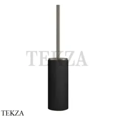 Gessi Ingranaggio-Anello Туалетный ершик напольный, композит черный 63744-149, Finox Brushed Nickel