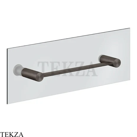 Gessi 316 ACCESSORIES Полотенцедержатель для крепления на стекло, 30 см 54921-707, Black Metal Brushed PVD