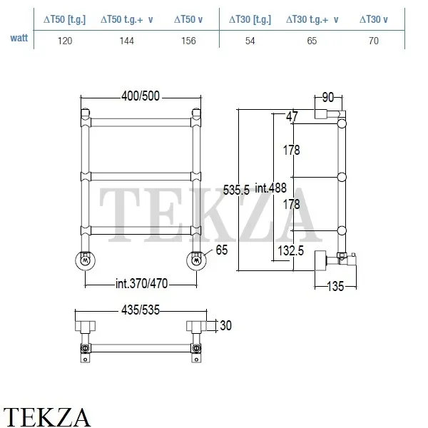 Margaroli SOLE 442-47-3 Полотенцесушитель для ГВС 4424703CRN, хром глянец