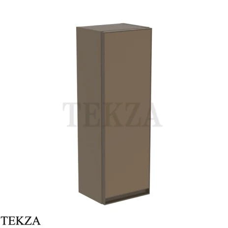 Flaminia Cubika шкаф-пенал подвесной 25×20,8×75 см, 1 дверца, серо-коричневый Taupe матовый
