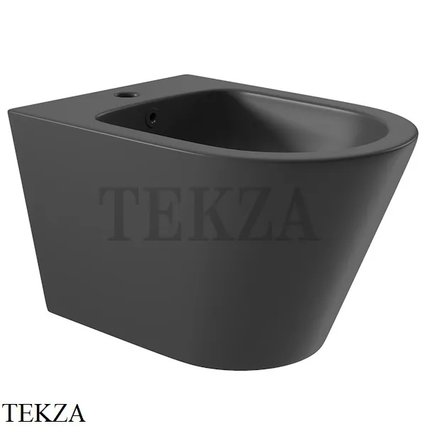 Aqueduto CONE Биде подвесное, 1 отверстие под смеситель CON0340 Черный матовый