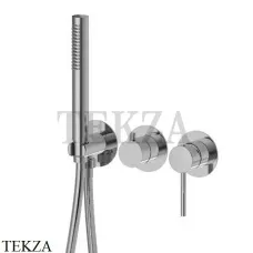 Newform XT Смеситель для душа 2 потока,с гарнитуром, внешняя часть, 4279E.21.018, хром глянец