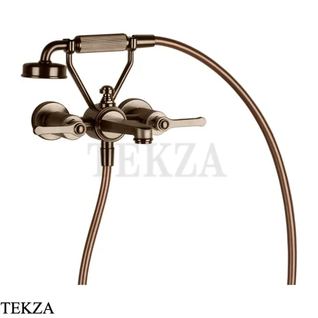 Gessi VENTI20 Смеситель ванна-душ с гарнитуром 65113-761, Coffee Bronze Br. PVD