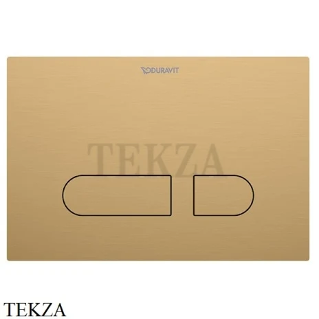 Duravit DuraSystem Клавиша смыва A1, металл WD5012044060, брашированная бронза